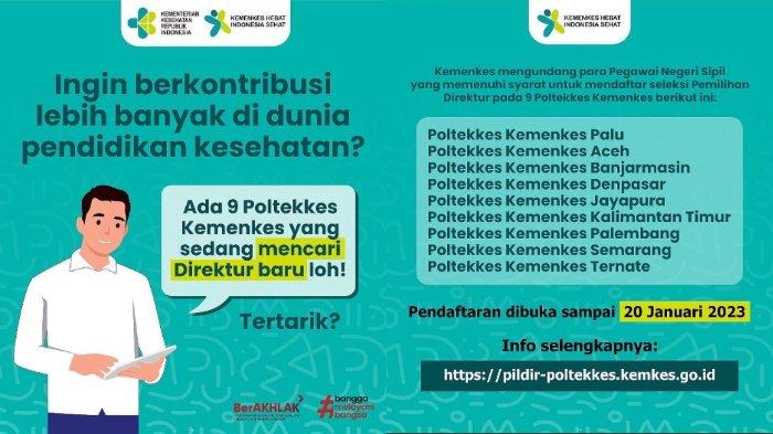 Kemenkes Buka Seleksi Direktur untuk Sejumlah Wilayah, Ini Syarat dan Jadwalnya